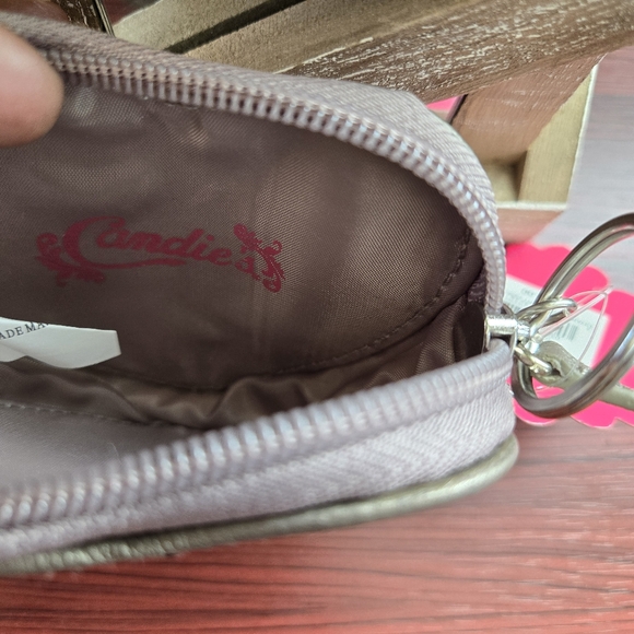 Candies Charlotte Heart Coin purse Gray/Black/Silver - Picture 3 of 3